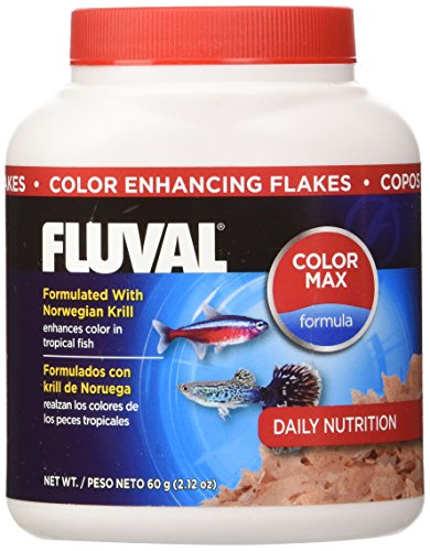 60gm Fluval Color Enhancing Flakes Fish Food, 2,12 once