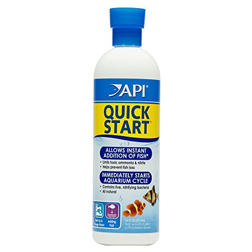 API QUICK START Bouteille de 16 onces de bactéries nitrifiantes d'aquarium d'eau douce et d'eau salée
